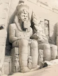 Templul de la Abu Simbel (desen de la mijlocul secolului al XIX-lea)