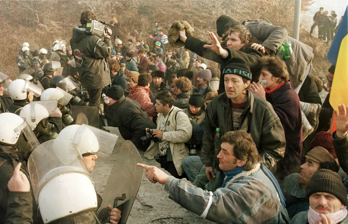 Mineriada din februarie 1999 FOTO: Arhivă