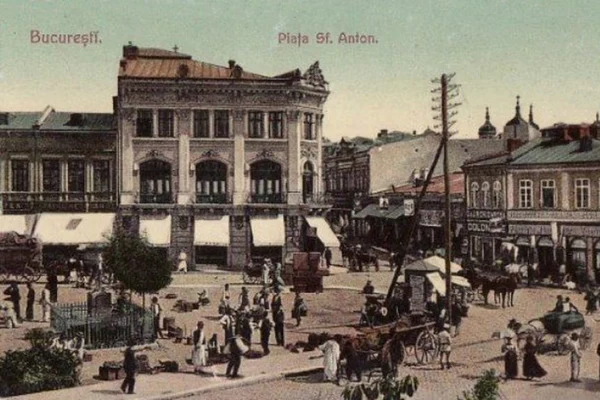 Piața Sfântul Anton din București, la începutul secolului XX