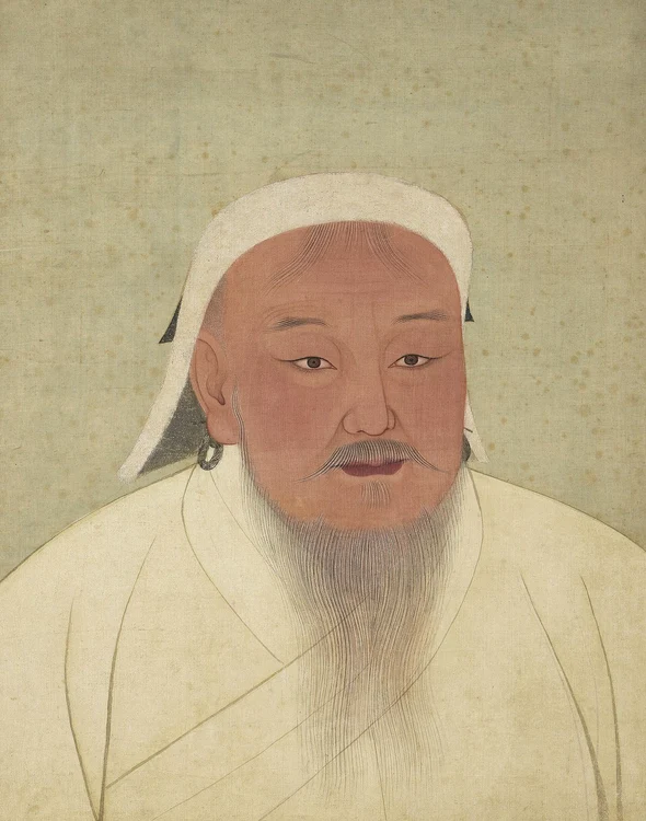 Ginghis Han. Portret din secolul al XIV-lea