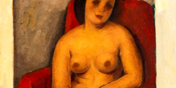Nud în fotoliu roșu [1933 1934] Tonitza FOTO artmark jpg