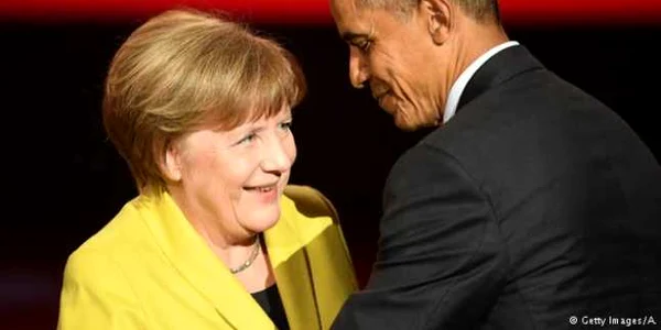 Barack Obama si Angela Merkel FOTO Getty Images