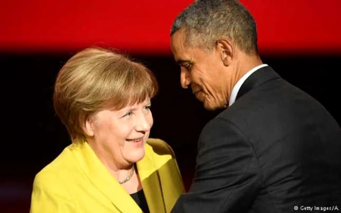 Barack Obama si Angela Merkel. FOTO Getty Images