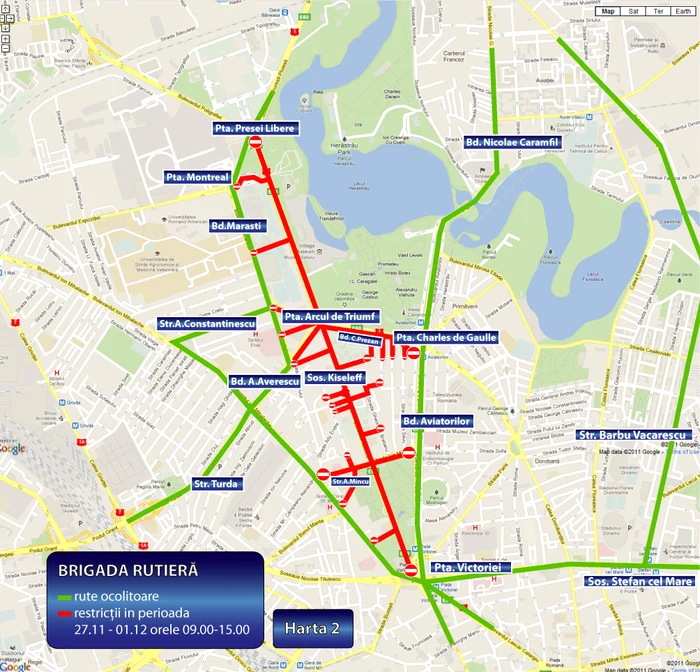 Restricţii de parada pentru 1 Decembrie