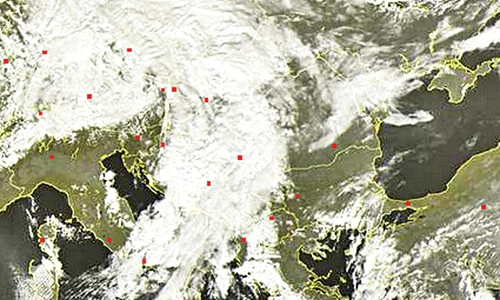 Ciclonul a ajuns deasupra României, azi noapte jpeg