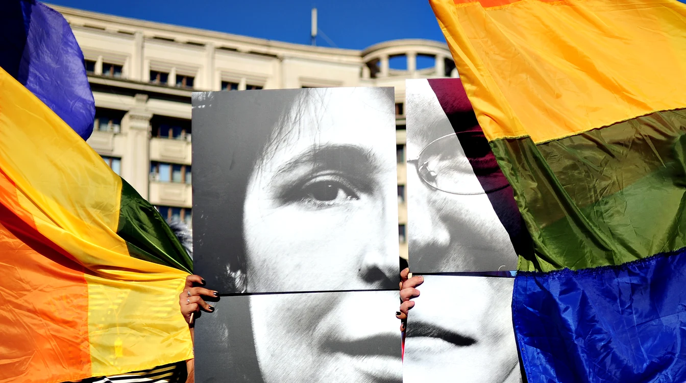 Imagine de la ediția din 2009 a Gay Fest. FOTO: Mediafax / Bogdan Maran. 