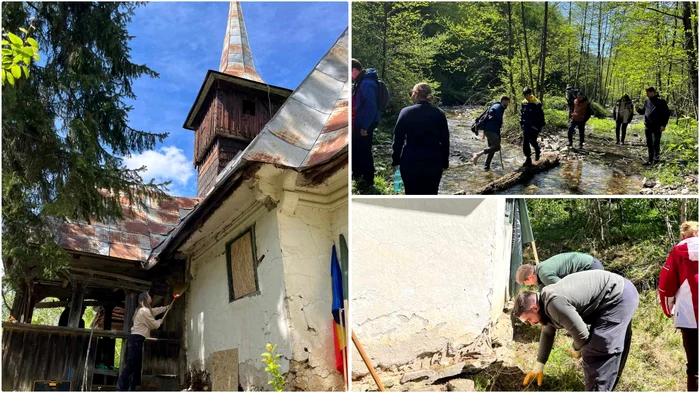 Doar voluntarii au mai avut grijă de biserica din Tomnatec. Foto: Daniel Stanc