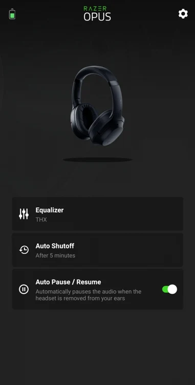 Razer Opus aplicatie