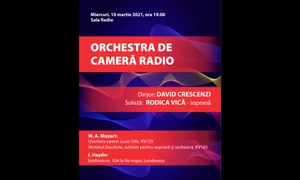 Soprana Rodica Vică interpretează Mozart pe scena Sălii Radio – concert fără public, transmis live jpeg