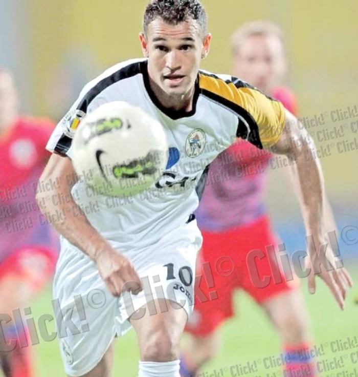 Bawab a fost golgheterul echipei din Mediaş în campania din Europa League (Foto: Răzvan Păsărică)