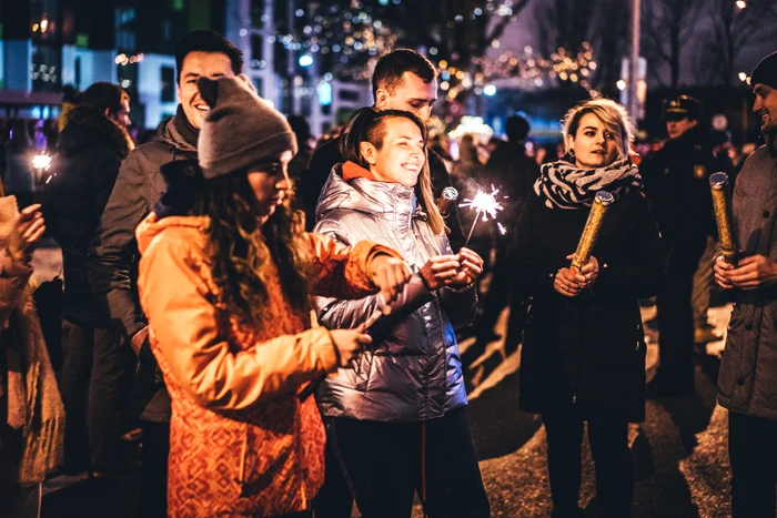 Revelion în aer liber. Sursa Freepik.com