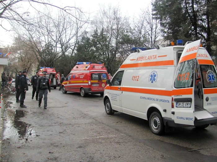 Incendiu de amploare la Spitalul Judeţean - Exerciţiu