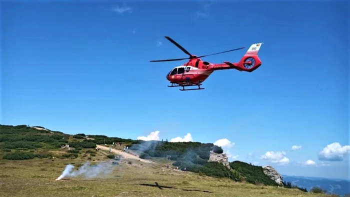 Pacientul a fost transportat la un spital din Iaşi FOTO Salvamont Neamţ