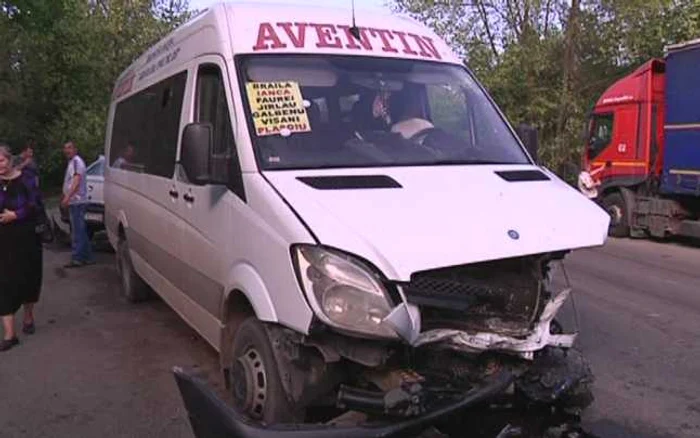 Imagine de la accident. FOTO: NICOLETA BUTNARU