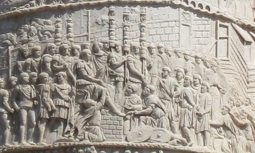 Amfiteatru roman reprezentat pe Columna lui Traian, descoperit VIDEO jpeg