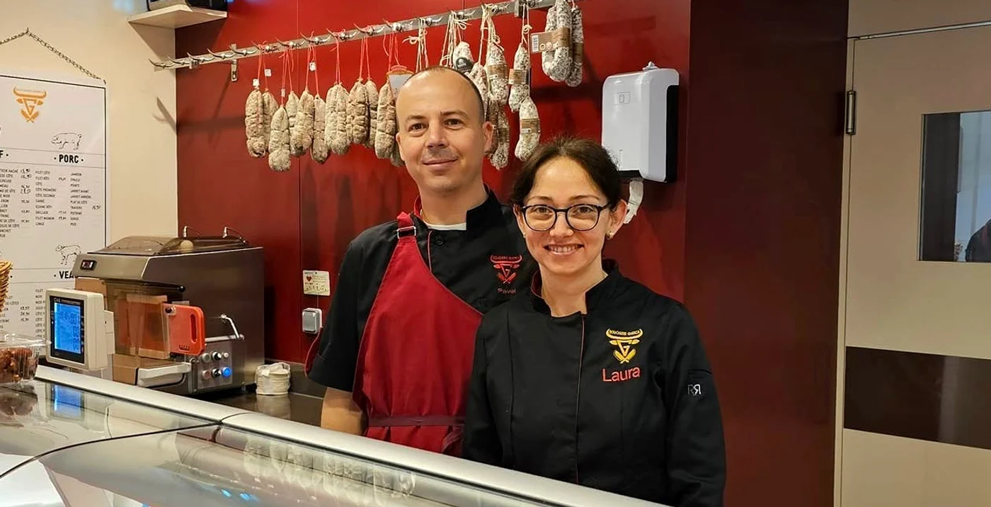 Pavel și Laura Gherca au dus tradițiile culinare din România în Franța / foto: Facebook