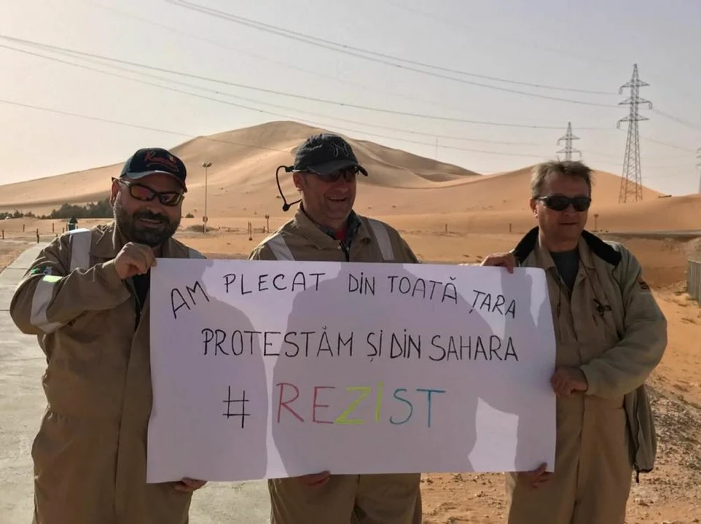 Protest în Sahara FOTO Leonard Rosu