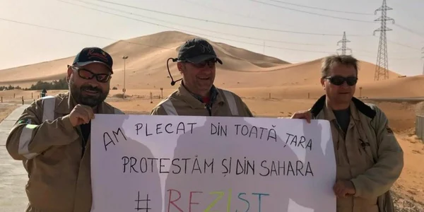 Protest în Sahara FOTO  Leonard Rosu