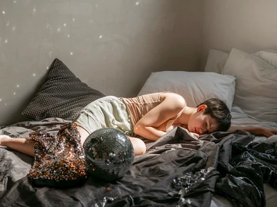 teenager trying reduce hangover effect morning jpg