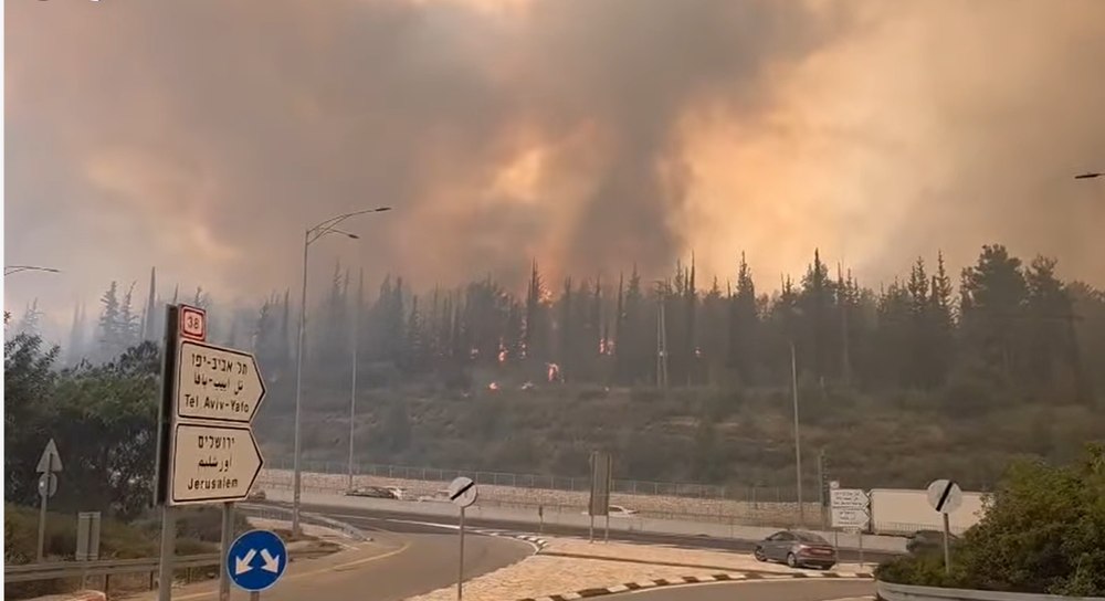 Mai multe orașe din Israel, evacuate în urma unor incendii de pădure uriașe. Șoferii și-au abandonat mașinile în fața flăcărilor