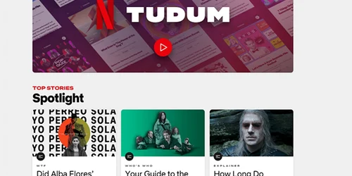 Tudum site al Netflix