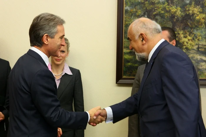 Iurie Leancă şi Varujan Vosganian FOTO: gov.md