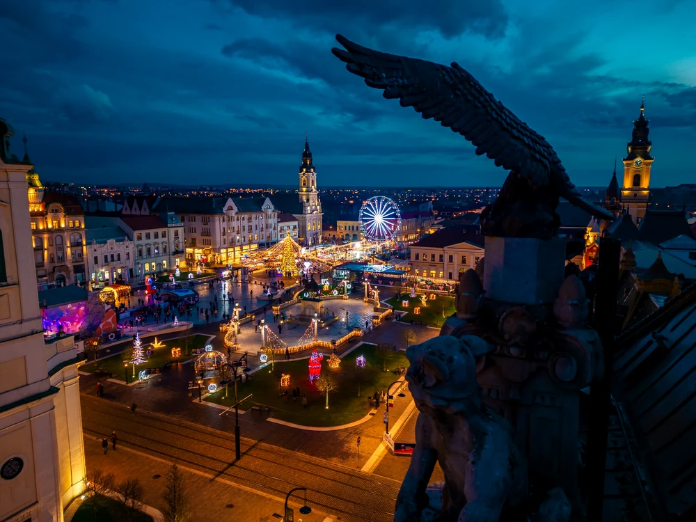 Oradea s-a îmbrăcat în lumini Foto credit: Târgul de Crăciun Oradea