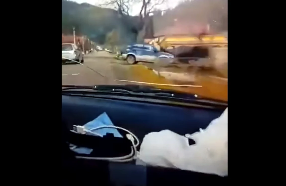 Momentul impactului surprins de camera pasagerului decedat în accident