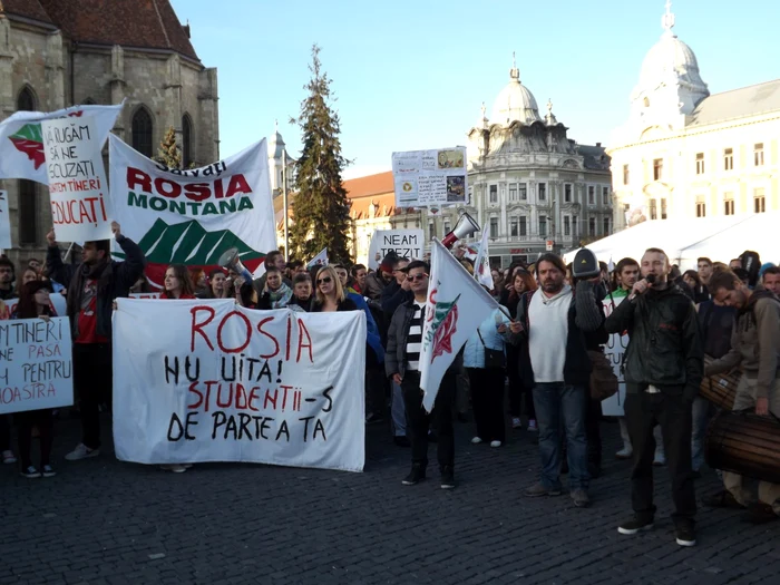 Marşul a început în Piaţa Unirii din Cluj-Napoca. FOTO: Remus Florescu