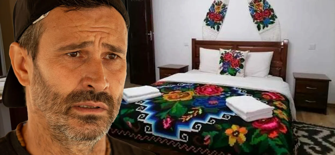 Camerele din pensiunea lui sunt decorate tradițional