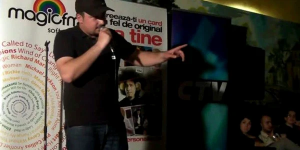 Geeo, unul dintre comedianții înscriși deja pentru seara de Open Mic