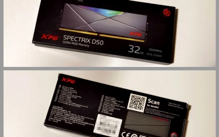 Memorie RAM XPG Spectrix D50 DDR4 RGB 32GB cutie FOTO Adrian Pogîngeanu