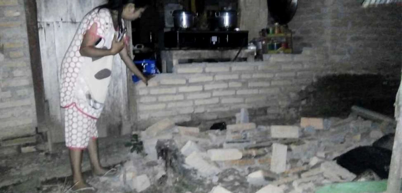 Numeroase imobile au fost avariate în urma seismului Foto: EPA/EFE