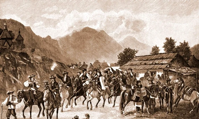 nunta la hutuli gravura de epoca jpeg