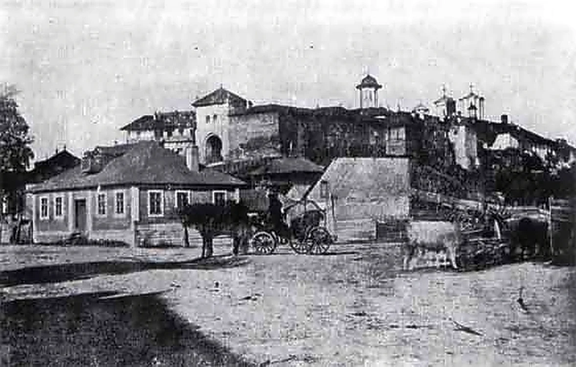 Mitropolia Bucuresti 1860 vedere dinspre Filaret FOTO Carol Popp de Szathmary