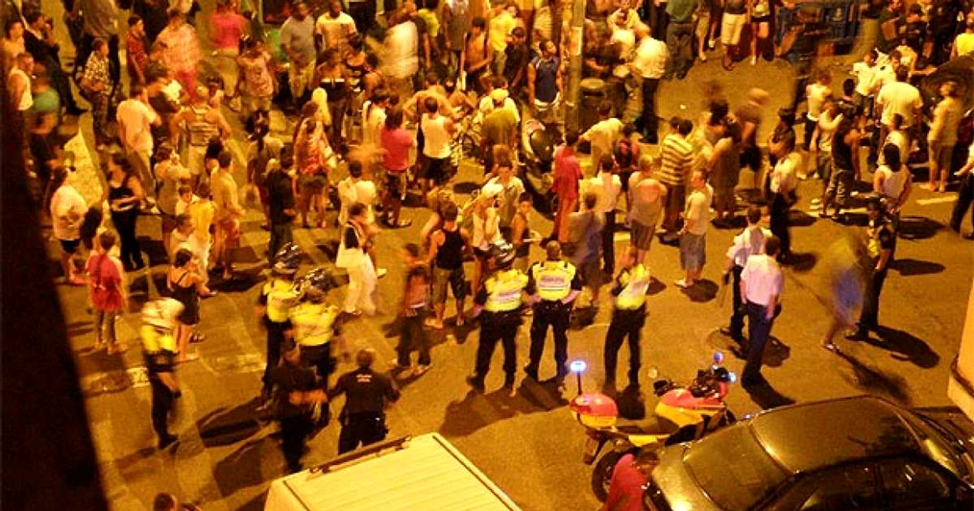 Palma de Mallorca - Bătăi de stradă între ţigani şi nigerieni