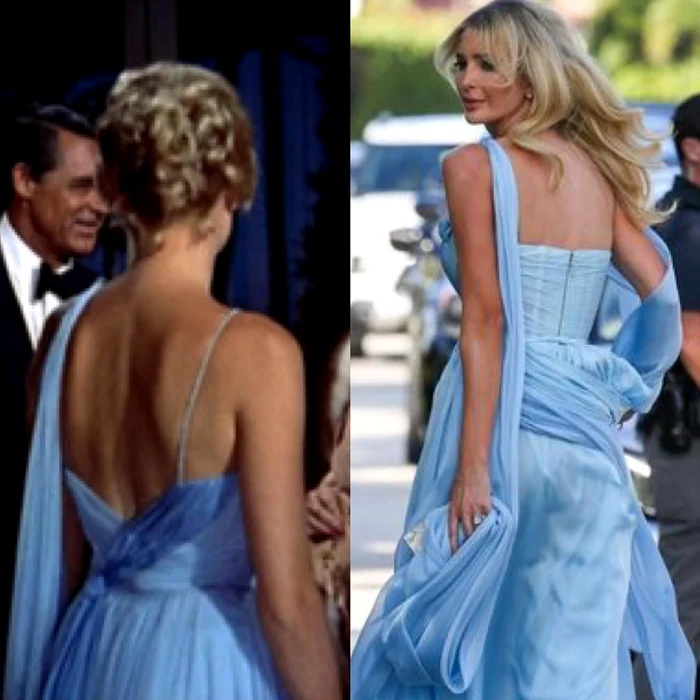 Ivanka Trump a purtat la nunta lui Tiffany Trump o rochie inspirata de celebra rochie a lui Grace Kelly din filmul To Cath a Thief Instagram (8) jpg