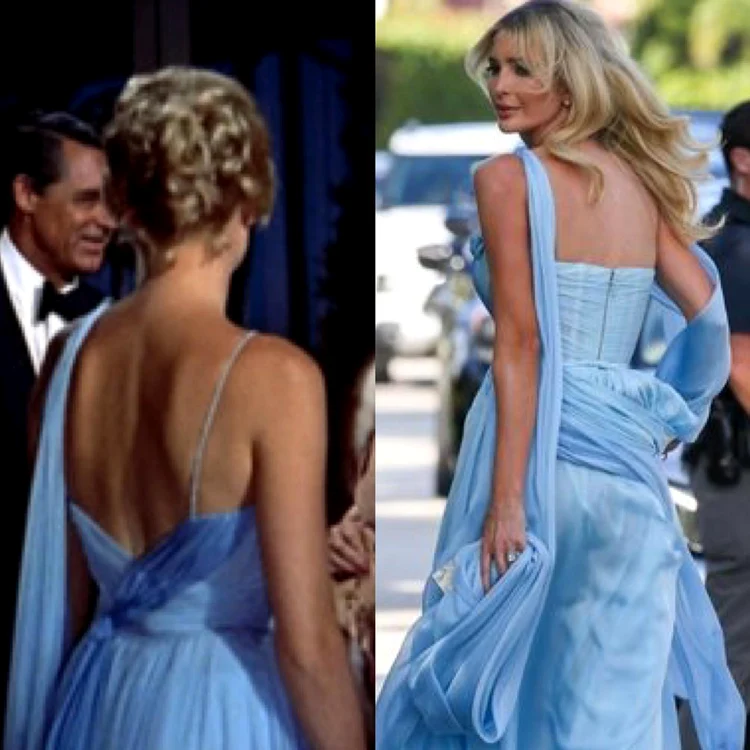 Ivanka Trump a purtat la nunta lui Tiffany Trump o rochie inspirata de celebra rochie a lui Grace Kelly din filmul To Cath a Thief Instagram (8) jpg