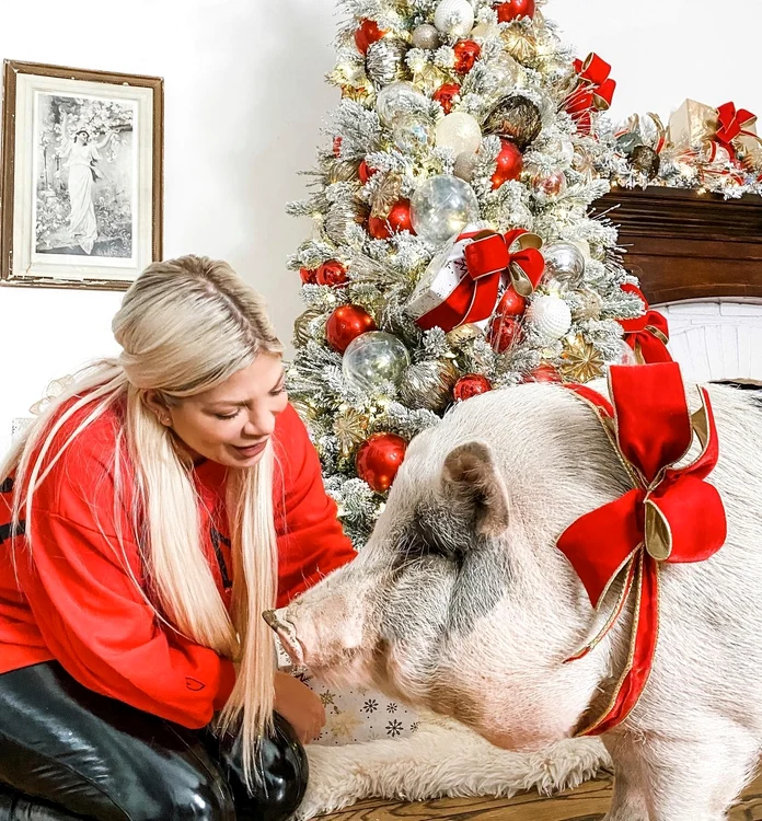 Ce șorici, ce șunculiță? Tori Spelling e fascinată de talentele lui Wilbur - foto Instagram