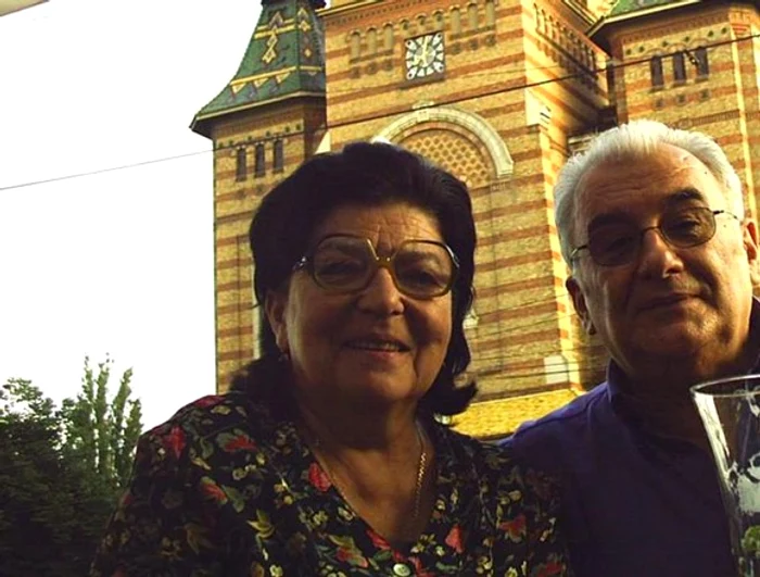Tiberiu şi Anca Lia Lungu, la un recepţie organizată în cinstea lui Nicolae Ceauşescu, la Timişoara Foto:Arhivă personală