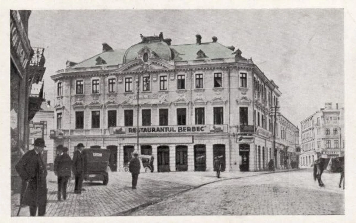 Restaurantul Berbec, celebru în perioada postbelică, unde obişnuia să cânte inclusiv Maria Tănase. Era o cârciumă rezervată elitei Ploieştiului FOTO arhive Societatea Culturală Ploieşti Mileniul III