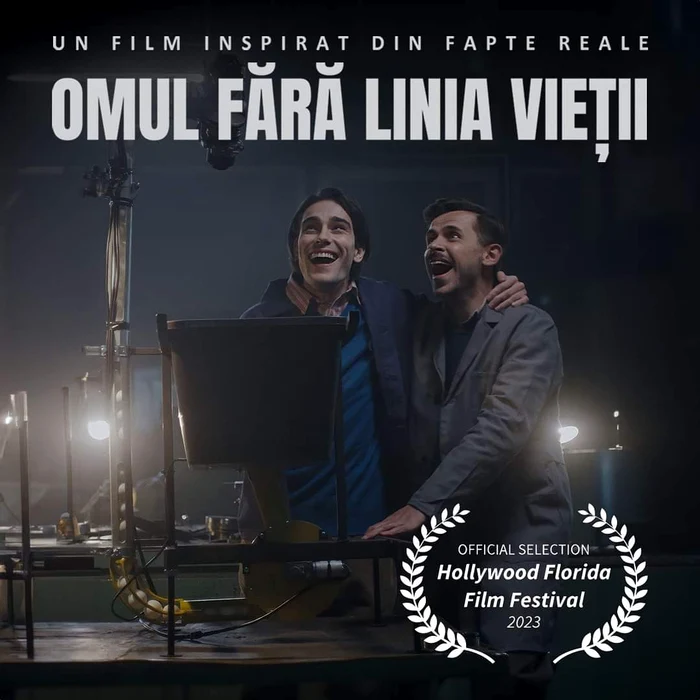 Rareș Andrici (stânga) și Bogdan Medvedi în rolurile Ionel Sporea și Emil Mariaîn filmul „Omul fără 