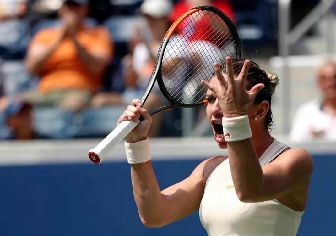 
    Simona Halep si reactia ei de suparareFOTO: Guliver/ Gettyimages  