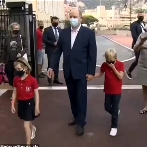 Albert de Monaco si copiii