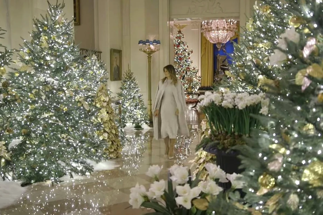 Spectacol de decorațiuni și luminițe la Casa Albă pentru sărbătorile de iarnă