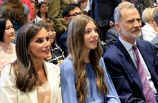 Regina Letizia, Infanta Sofia si Regele Felipe   GettyImages 1492368713 jpg