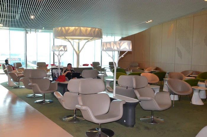 Unul din camerele lounge-urilor existente pe aeroportul Charles de Gaulle