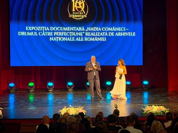 Expoziția „Nadia Comăneci – Drumul către perfecțiune”, la Oradea (© Arhivele Naționale ale României)