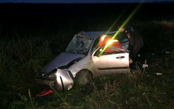 Două persoane au murit în accident FOTO IPJ Arad