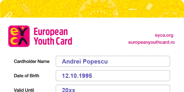 Aspectul cardului european / Foto: europeanyouthcard.ro
